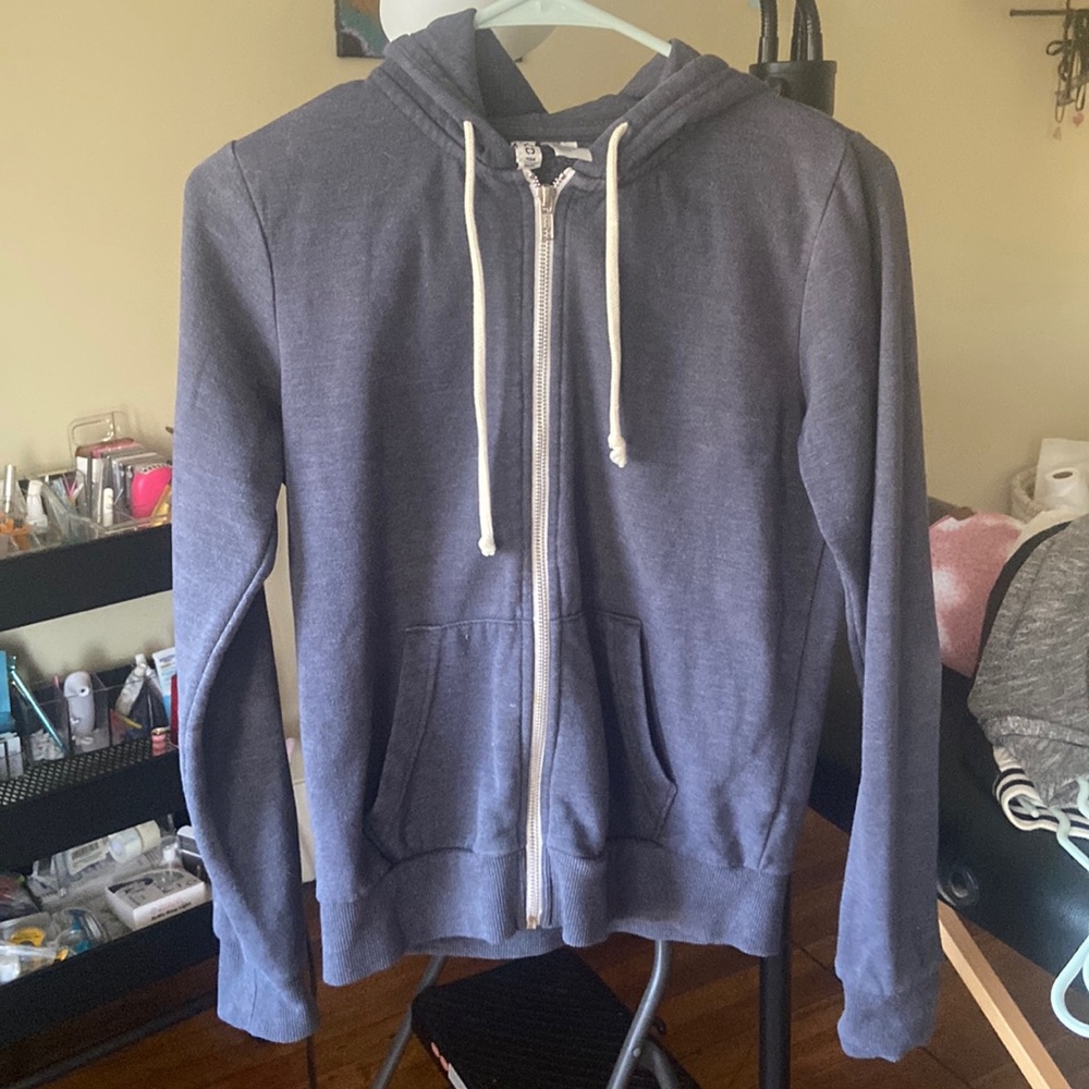 Blue zip up
